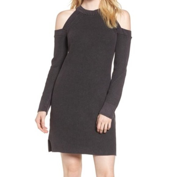 Rag & Bone Dana Cold Shoulder Sweater Dress - Picture 1 of 8